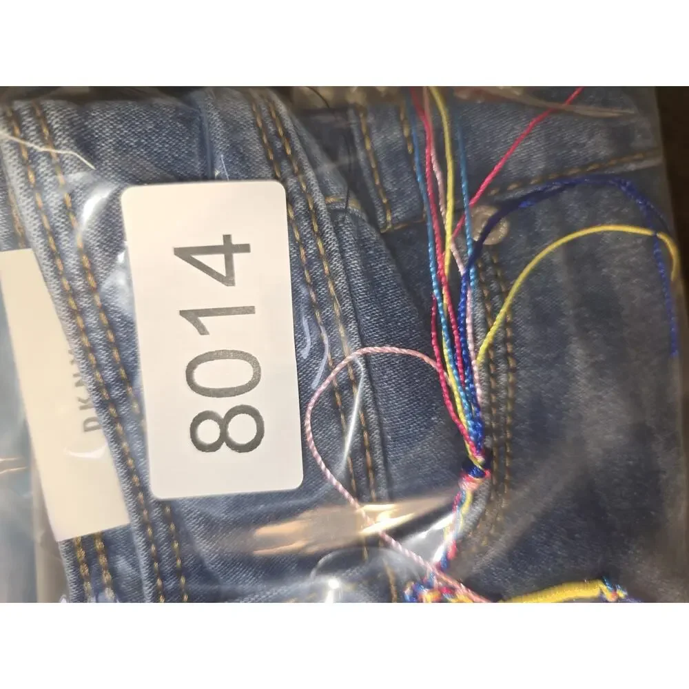 DKNY Girls' Shorts Sz 5 Denim Jeans Super Stretch Hipster Adjustable Waist